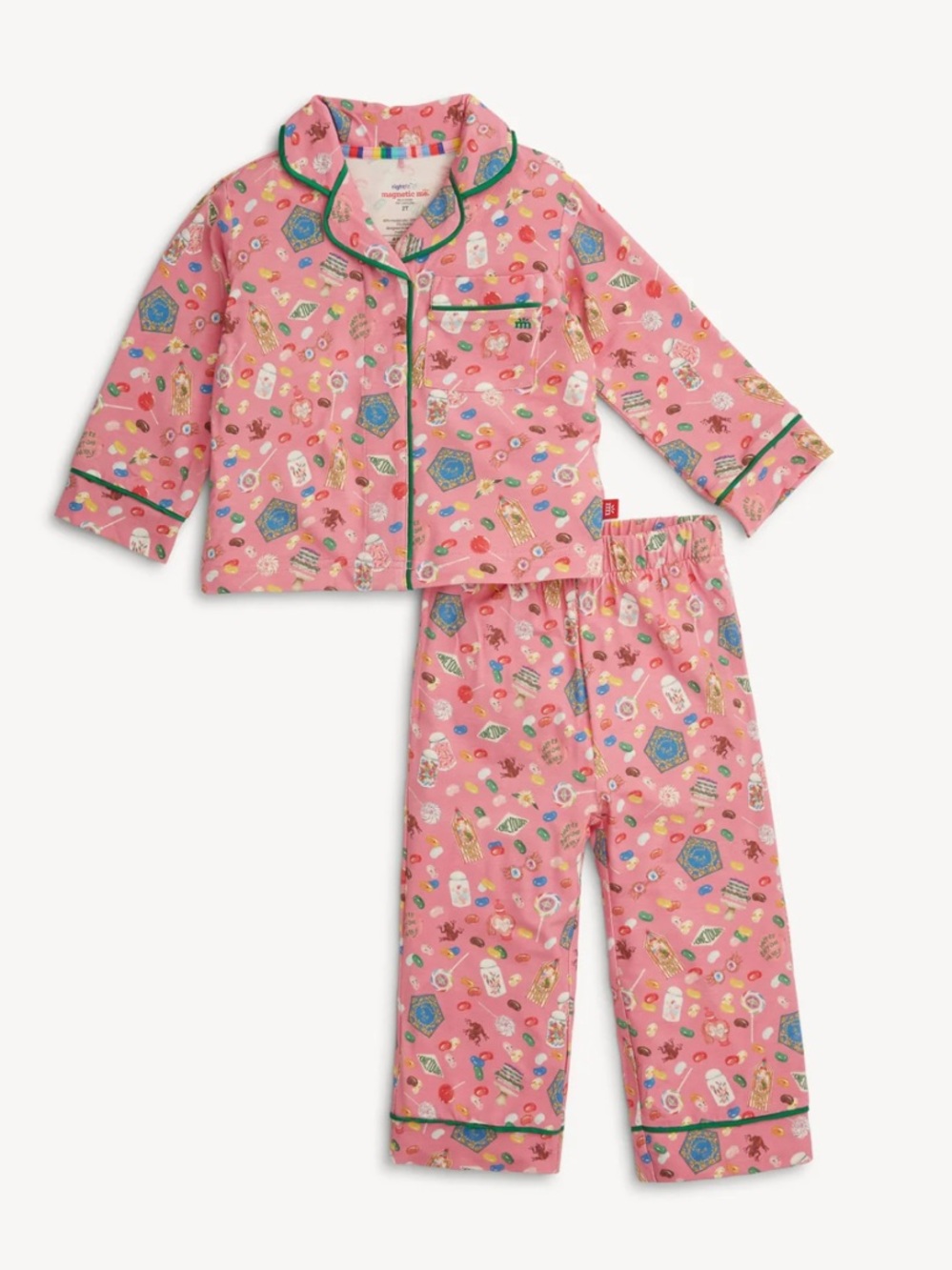 NEW MAGNETIC ME kid's magnetic pajama set in harry potter honeydukes 3T